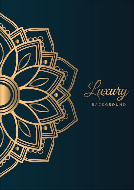 Luxury mandala bg golden vector design