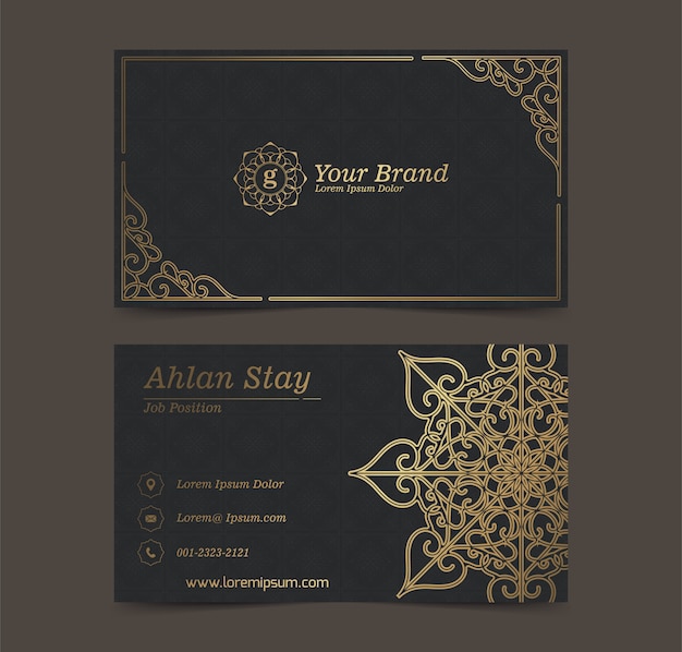 Luxury mandala business card