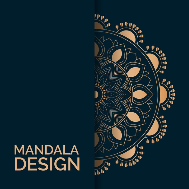 Vector luxury mandala design background