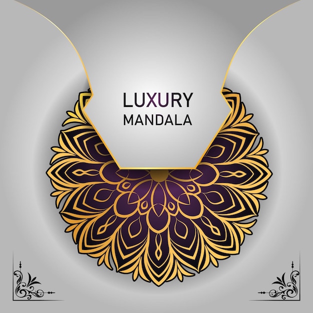 Luxury Mandala Design Templated