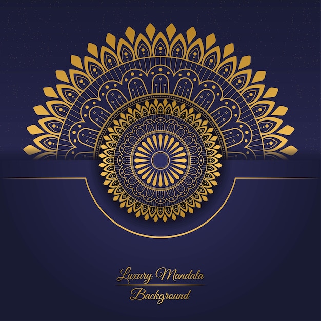 Luxury mandala design with indian art