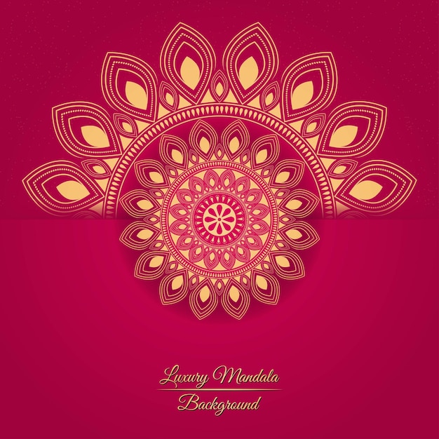 Luxury mandala design with indian art