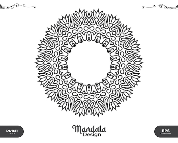 Vector luxury mandala design