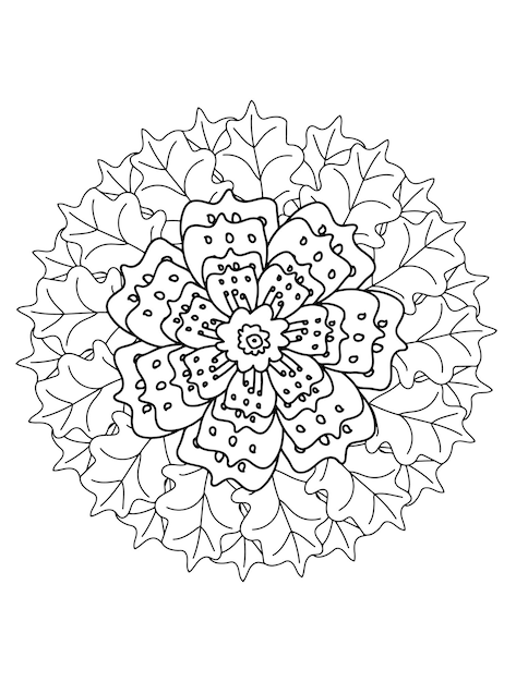 luxury mandala, floral coloring book for adults. mandala coloring pages, floral ornaments.