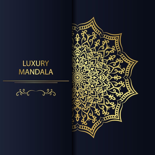 Luxury mandala Golden Color ornament set. Vector design Template. Unique design floral print.