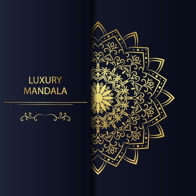 Luxury mandala Golden Color ornament set. Vector design Template. Unique design floral print.