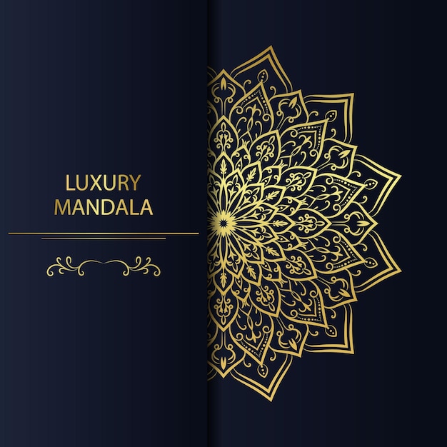 Luxury mandala Golden Color ornament set. Vector design Template. Unique design floral print.