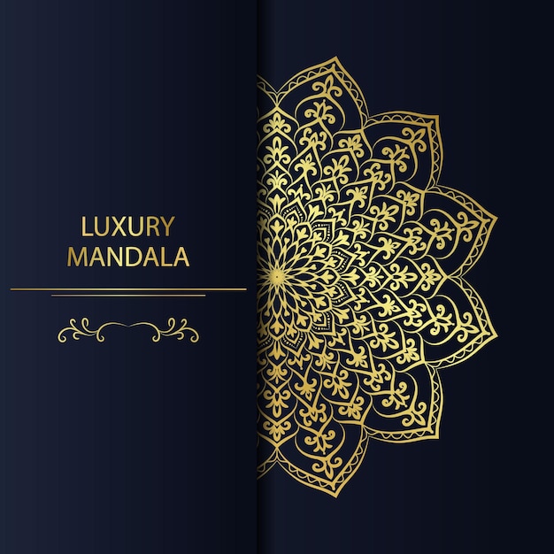 Luxury mandala Golden Color ornament set. Vector design Template. Unique design floral print.