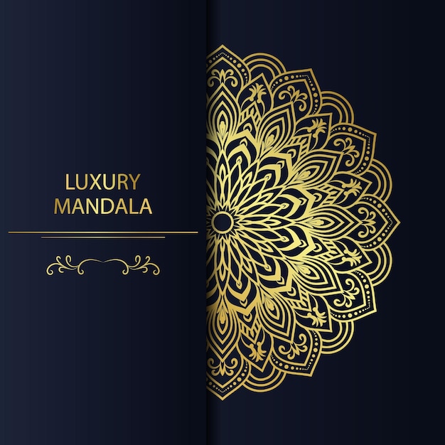 Luxury mandala Golden Color ornament set. Vector design Template. Unique design floral print.