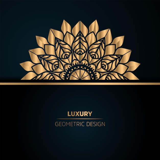 Luxury Mandala Golden with Background