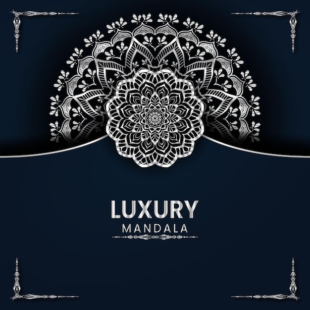 Luxury mandala islamic background Premium Vector