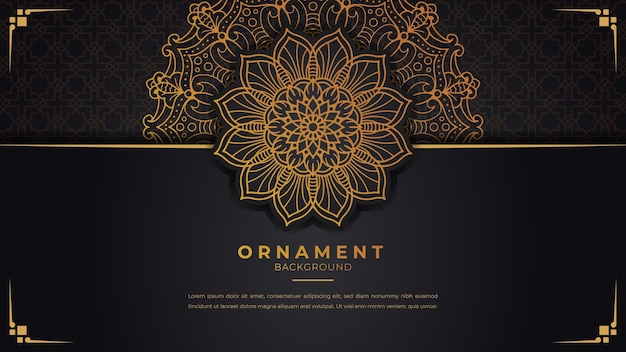 Luxury Mandala Islamic Ornament Background Design