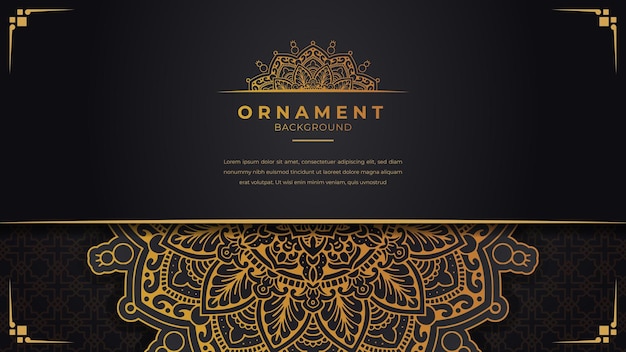 Luxury Mandala Islamic Ornament Background Design