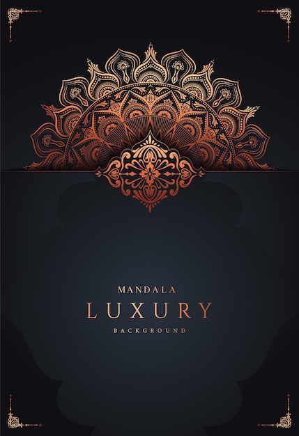 luxury mandala modern background premium vector