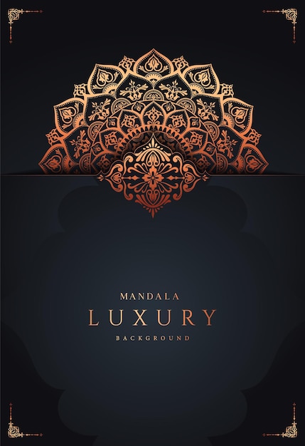 luxury mandala modern background premium vector