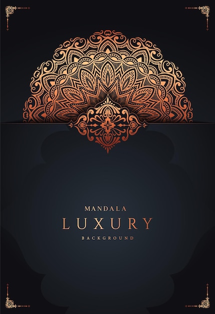 luxury mandala modern background premium vector