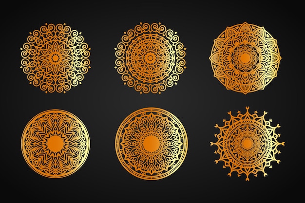 Luxury Mandala Set Illustration Design Bundle