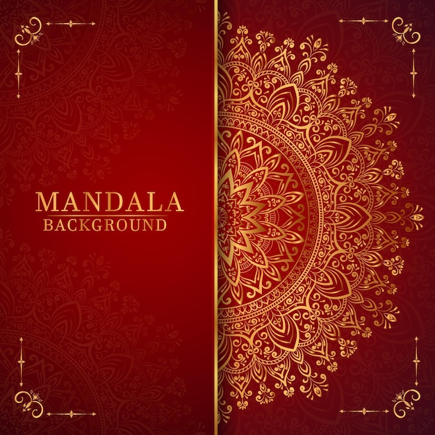 Luxury Mandala Vector With Golden Style Background