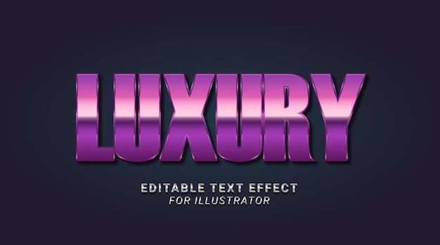 Luxury Metal Editable Illustrator Text Style