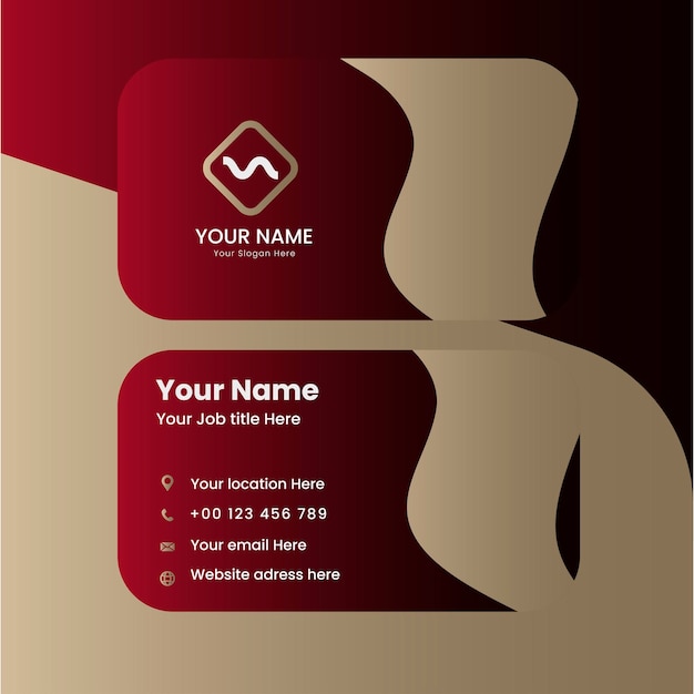 Luxury modern abstract Business card