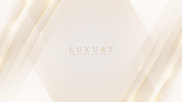 Luxury modern abstract scene golden lines sparkle with free space for paste promotional text cream color shade background about sweet and elegant feeling vector illustration for design