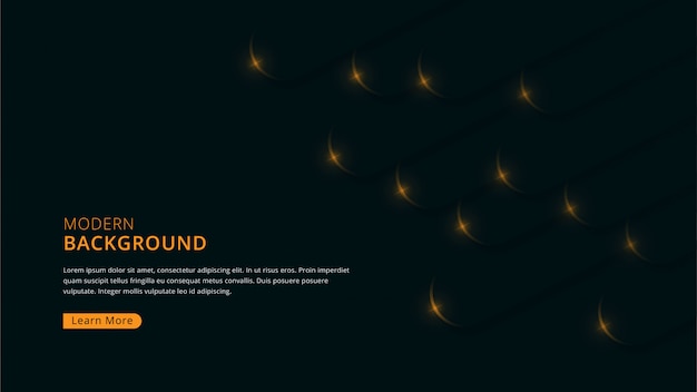 Luxury modern background with rounded geometric shape dark navy color theme premium vector