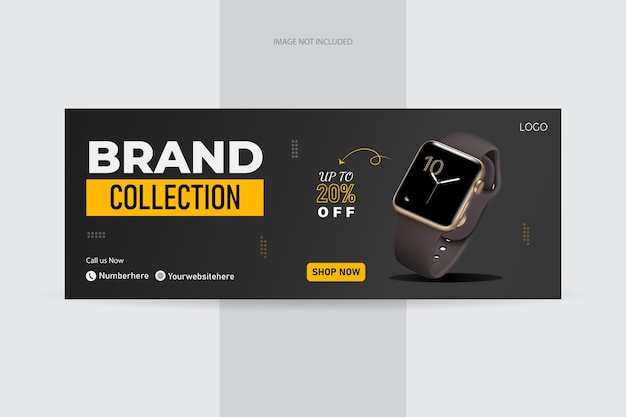 Luxury Modern Creative Social Media Cover Banner Design Template