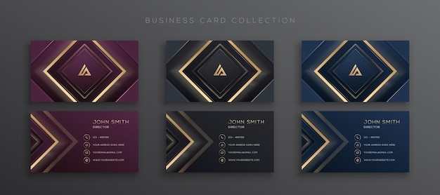 Luxury Modern Geometric Business Card Collection