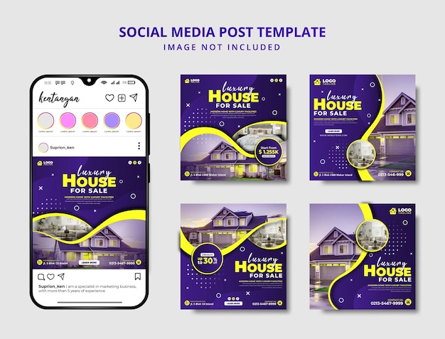 Luxury And Modern House For Sale Social Media Benner Template