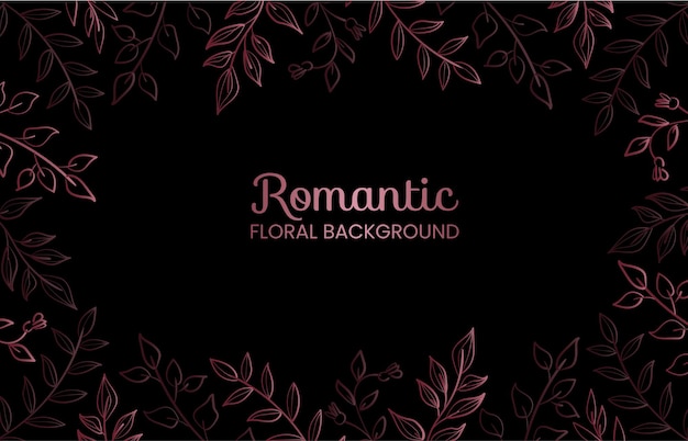 luxury and modern romantic floral background for valentine