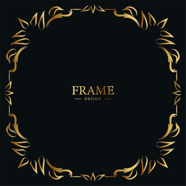 Luxury ornament or floral frame design background.