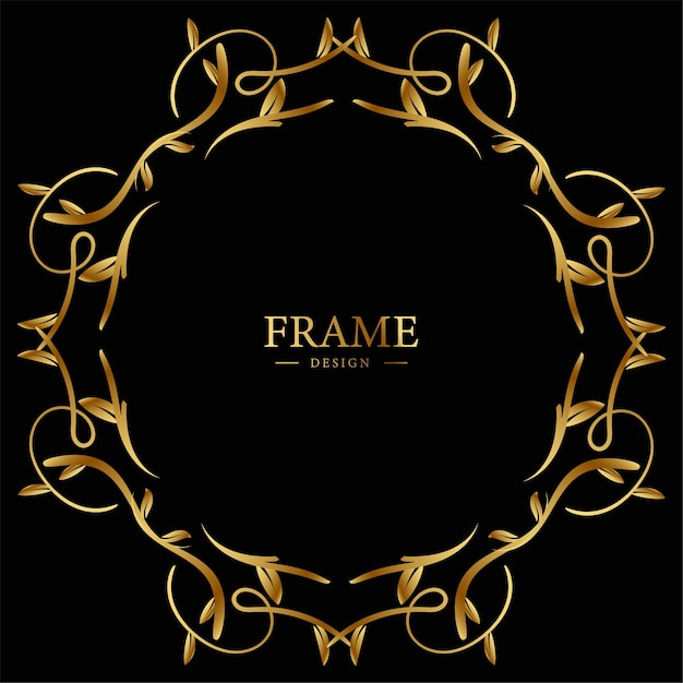 Luxury ornament or floral frame design background.