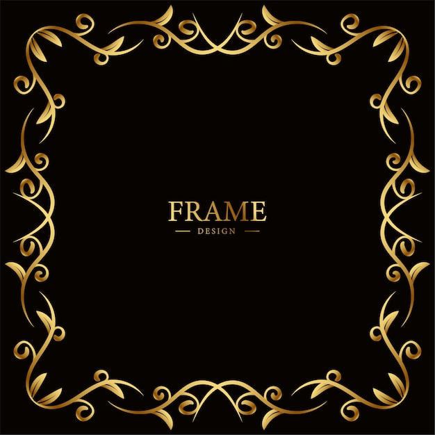 Luxury ornament or floral frame design background.