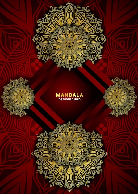 Luxury ornamental abstract and colorful mandala background design