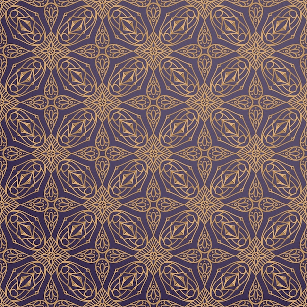 Luxury ornamental background in gold color