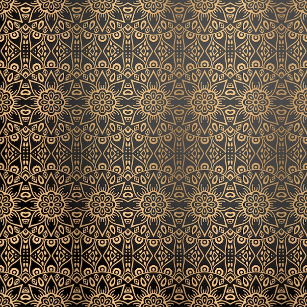 Luxury ornamental background in gold color