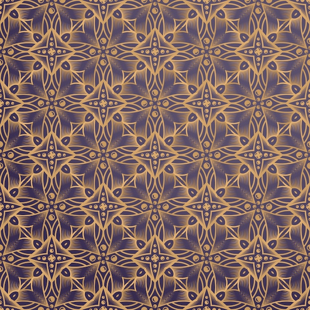 Luxury ornamental background in gold color