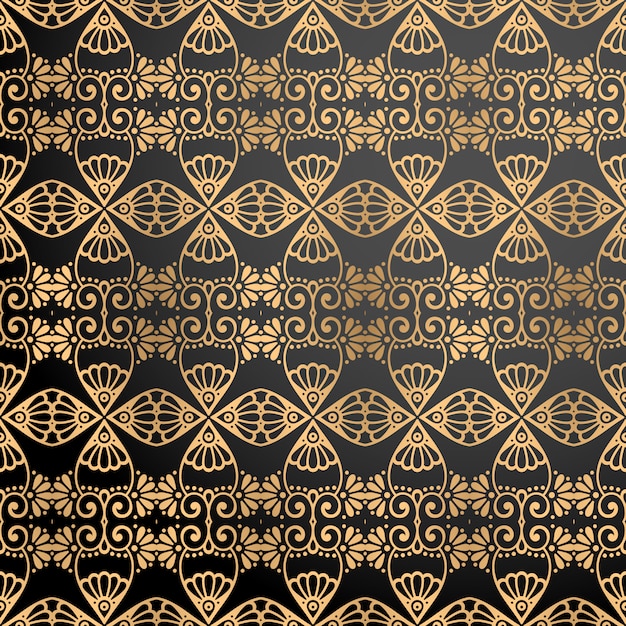 Luxury ornamental background in gold color