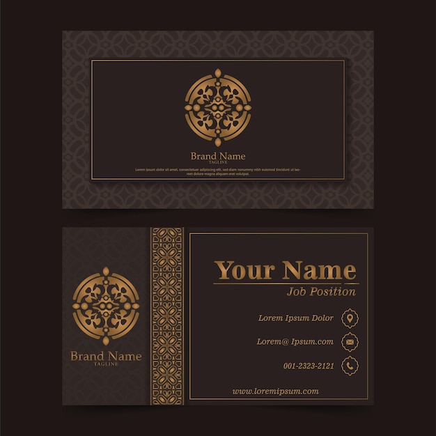 Luxury ornamental logos and business cards template