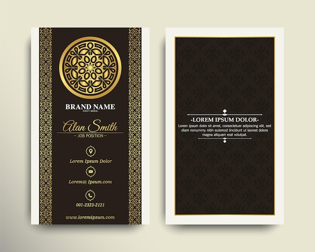 Luxury ornamental logos and business cards template