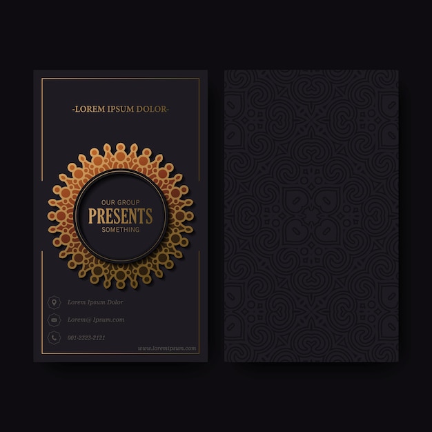 Luxury ornamental logos and business cards template