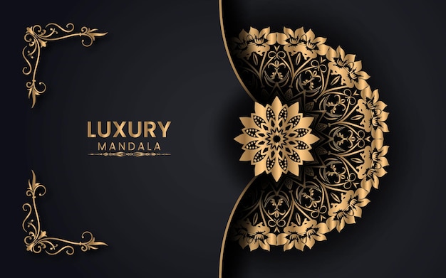 Luxury ornamental mandala arabesque islamic background for milad un nabi festival Premium Vector