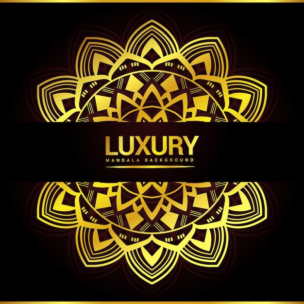 Luxury ornamental mandala background design with floral shape