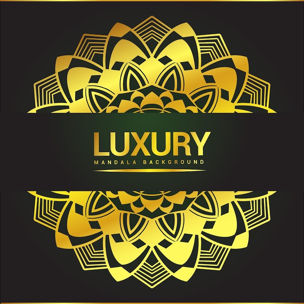 Luxury ornamental mandala background design with floral shape