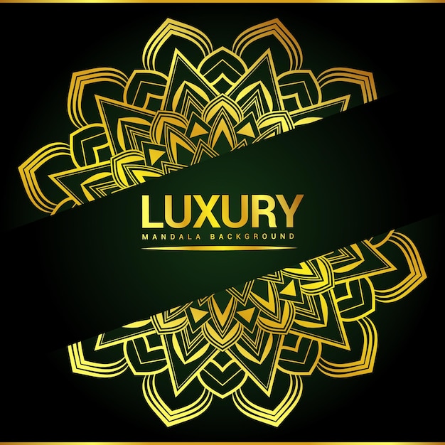 Luxury ornamental mandala background design with floral shape