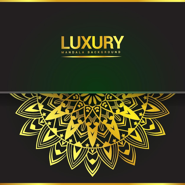 Luxury ornamental mandala background design with floral shape