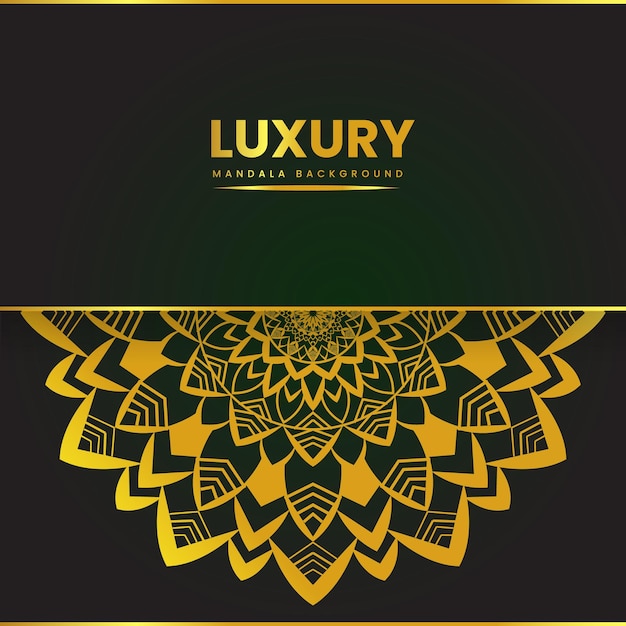 Luxury ornamental mandala background design with floral shape