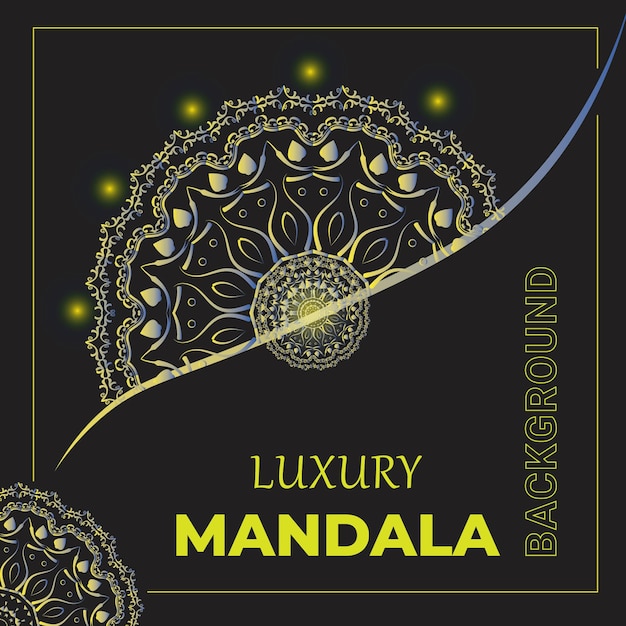 Vector luxury ornamental mandala background design