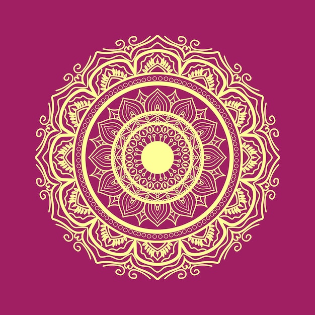 luxury ornamental mandala background designpattern in form of mandala for Henna Mehndi tattoo