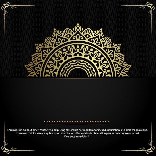 Luxury ornamental mandala background with arabic islamic east style